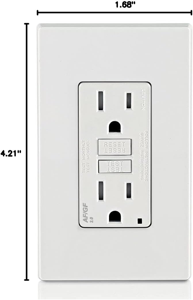 Leviton AGTR1-W Dual-Function AFCI/GFCI 15 Amp