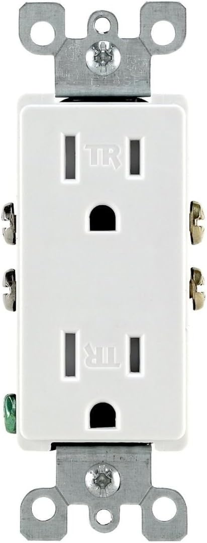 Leviton T5325-W, 15Amp 125V, Decora (20-Pack)