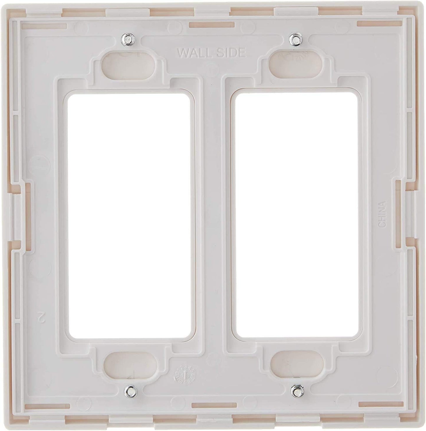Leviton 80309-SW Double-Gang Decora Wallplate (20-Pack)