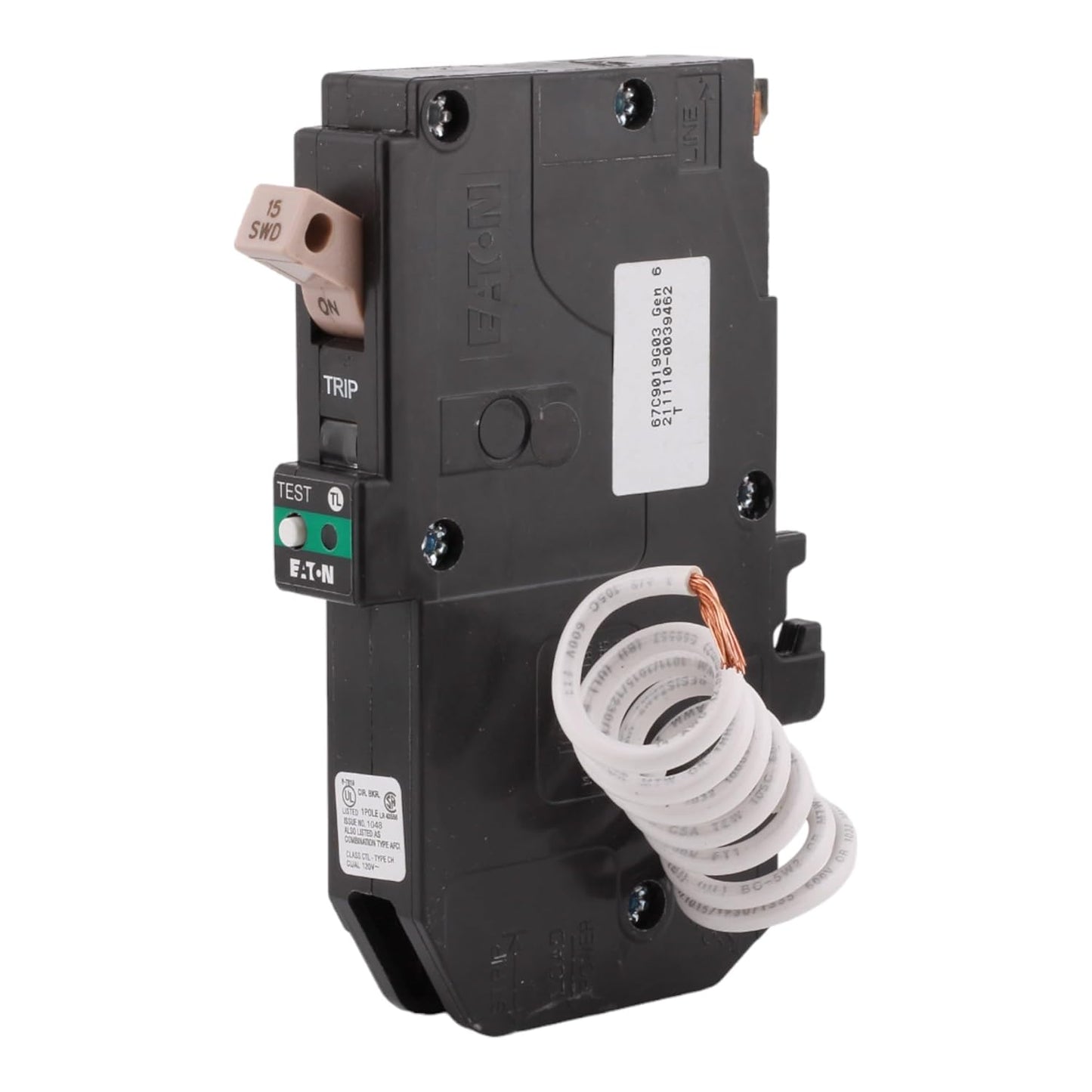 Eaton CH CHFN115AF 15A Single-Pole 120V Circuit Breaker