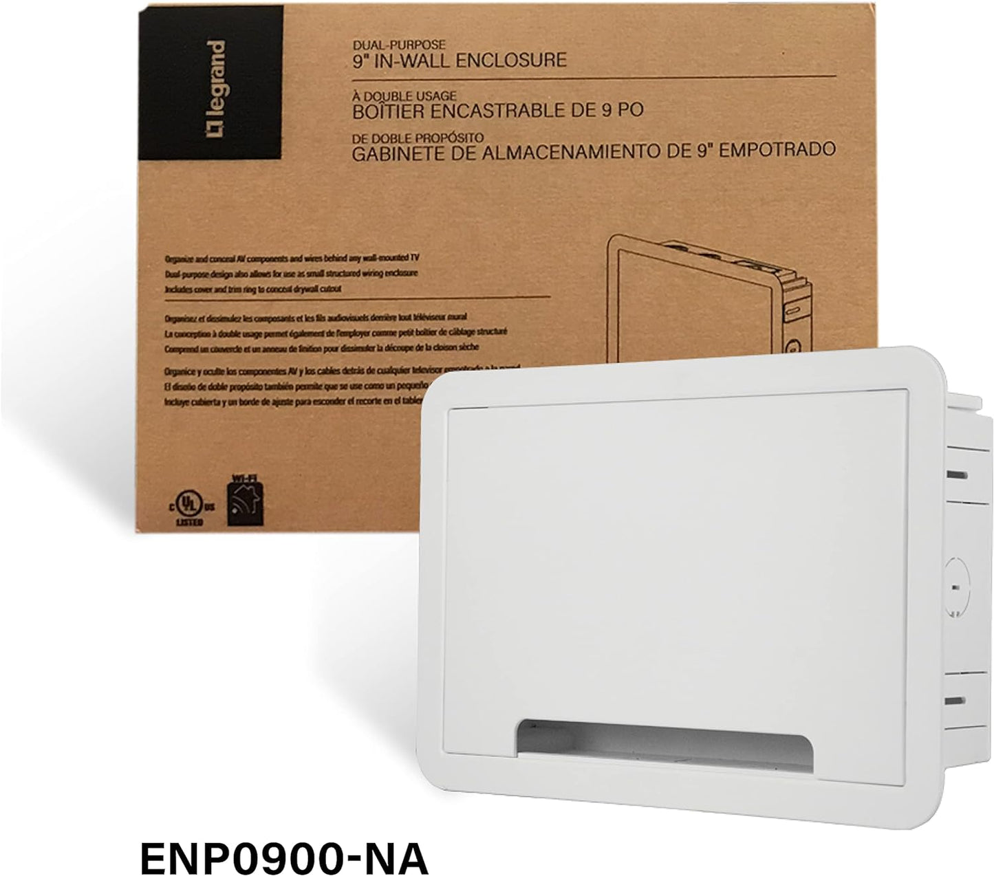 (REQUEST A QUOTE) Legrand, ENP0900-NA, OnQ Cable Management, Storage Box, 9 Inch