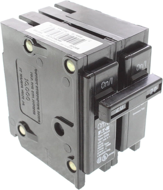 Eaton BR BR220 (5 Pack) 20 Amp Double-Pole 120/240V Circuit Breaker