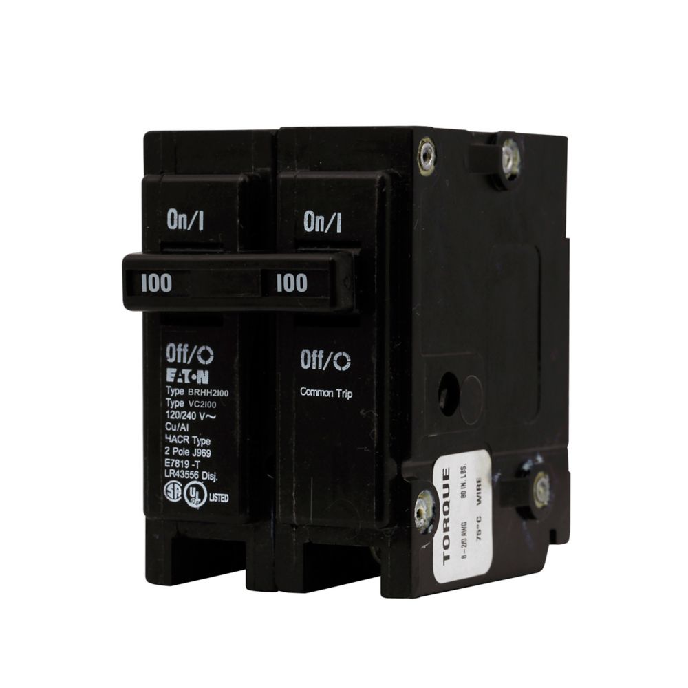 Eaton BR BRHH2100 100A Double-Pole 120/240V Circuit Breaker