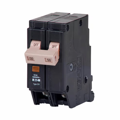 Eaton CH CHF250 50A Double-Pole Circuit Breaker