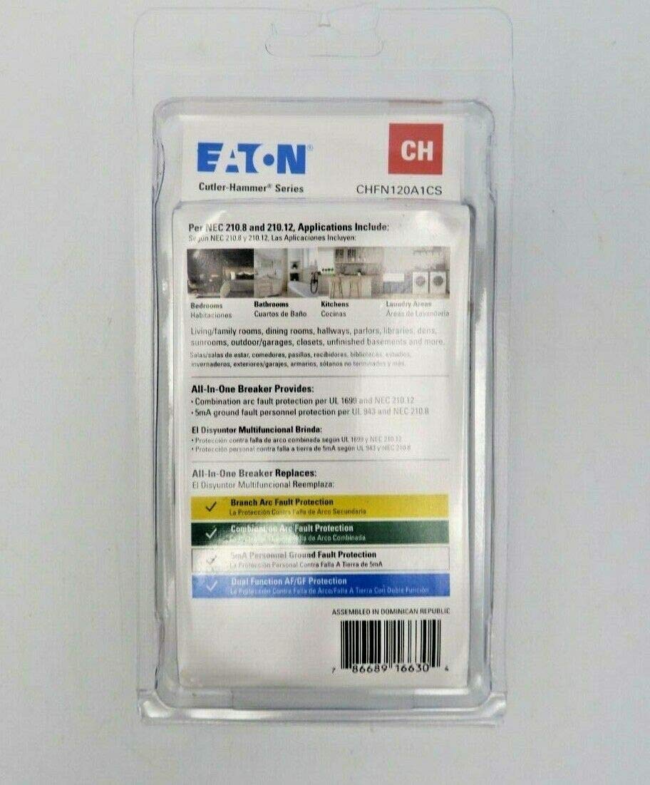 Eaton CH CHFN120A1CS 20A Single-Pole Circuit Breaker