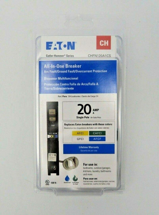 Eaton CH CHFN120A1CS 20 Amp Single-Pole Circuit Breaker