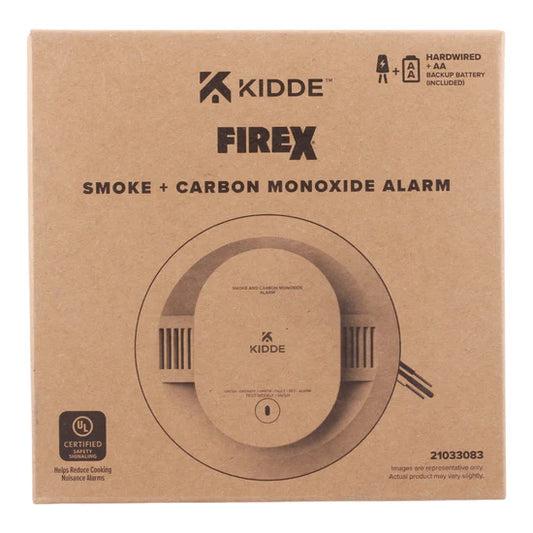 Kidde CUACFEX 120V Hardwired Smoke and Carbon Monoxide Alarm with AA Battery Backup
