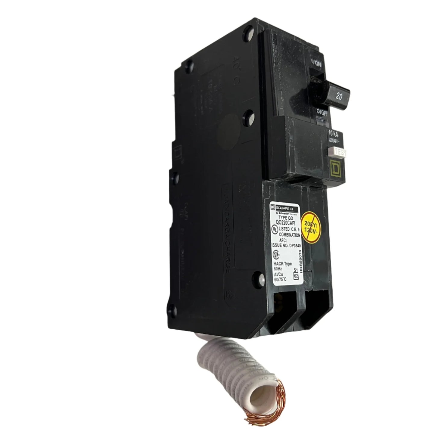 QO220CAFI, 20A, Double-Pole, Circuit Breaker