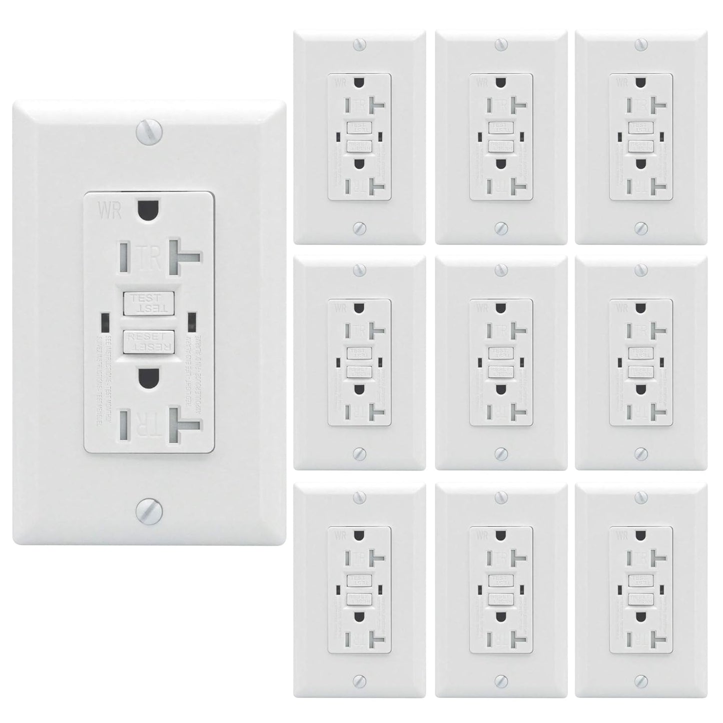 AH Lighting, UL 943, Standard Decorative Outlet (10 Pack)