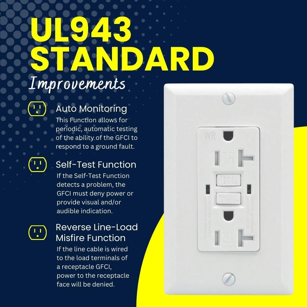 AH Lighting, UL 943, Standard Decorative Outlet (10 Pack)