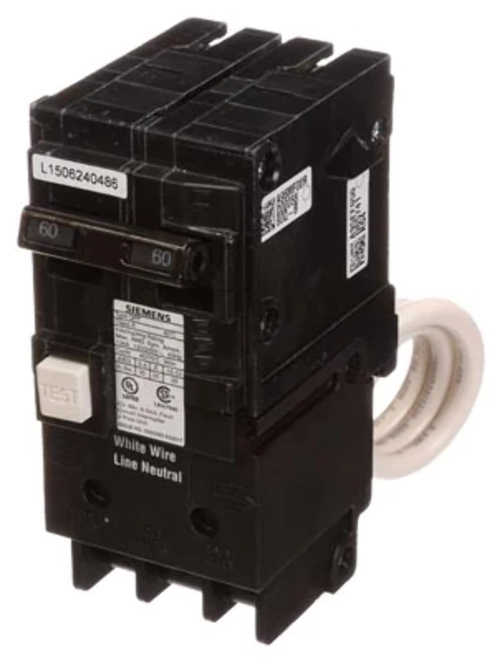 Siemens QP QF250A 50A Double-Pole 120/240V GFCI Circuit Breaker