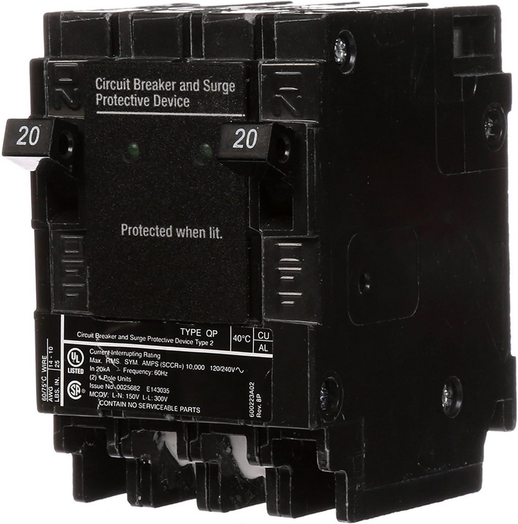 Siemens QSA QSA2020SPD 20-Amp Surge Protection Device