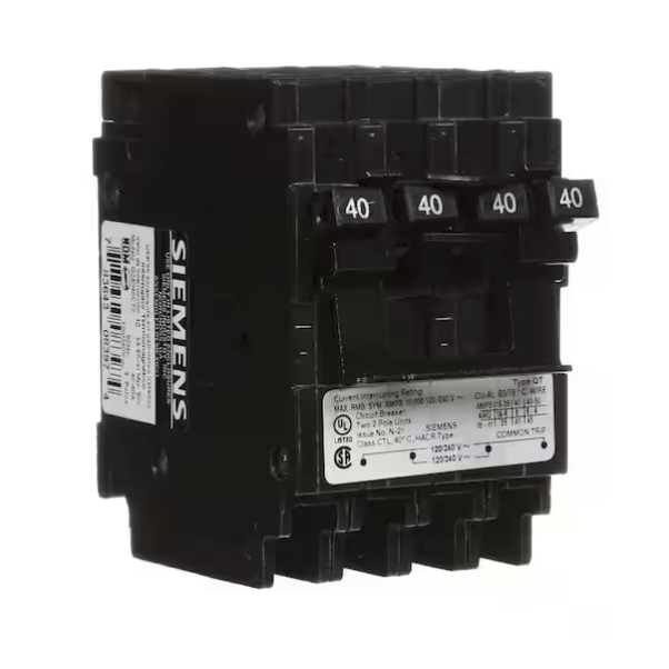 Siemens, Q24040CT2, 40A, Quad, Circuit Breaker