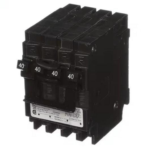 Siemens, Q24040CT2, 40-40 Amp, Two - Double-pole, Circuit Breaker