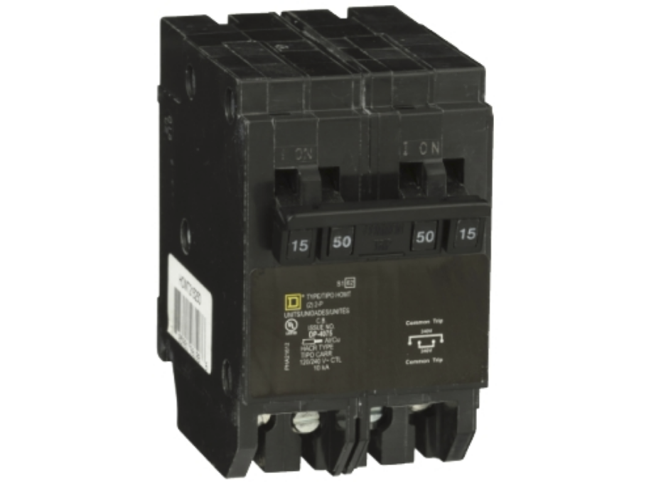 Square D Homeline HOMT215250CP, Quad, Circuit Breaker