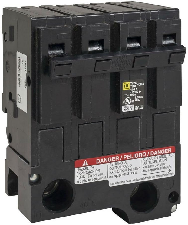 Square D Homline HOML2225, 200A, Sub-Feed Lug