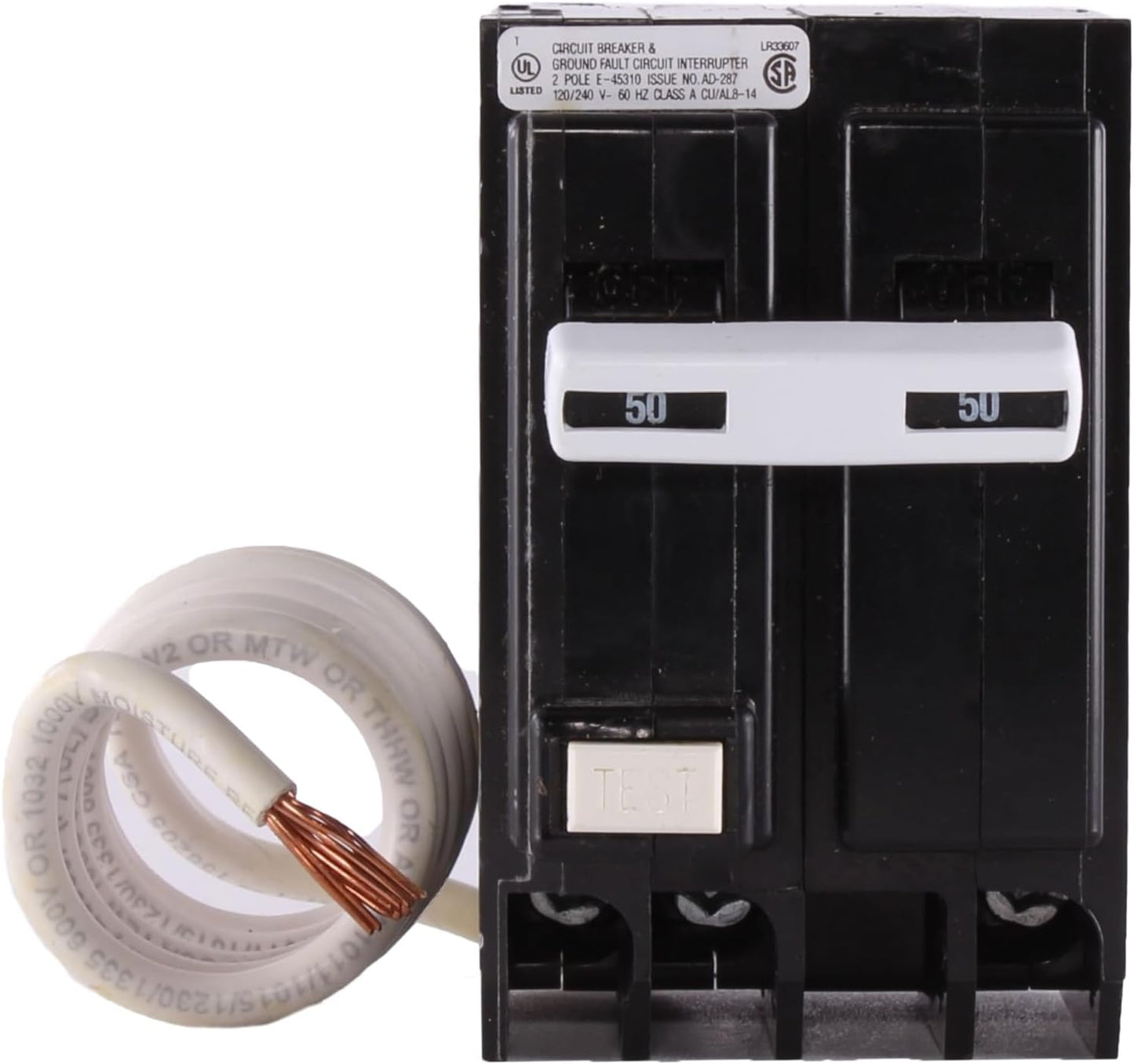 ABB Q-Line THQL2150GFT 50A Double-Pole 120/240V GFCI Circuit Breaker