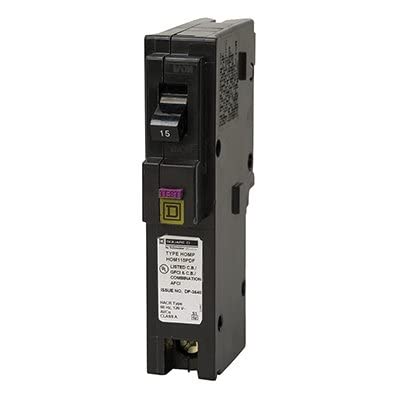 Square D Homeline HOM115PDFC 15A Single-Pole 120V Dual-Function AFCI/GFCI Circuit Breaker