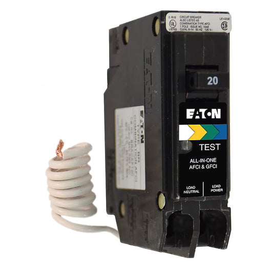 Eaton BRN120A1CS BR 20A, 120V, Single-Pole, Dual-Function