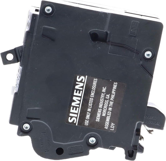 Siemens QP QF115AN 15 Amp Single-Pole 120V GFCI Plug-On Neutral Circuit Breaker