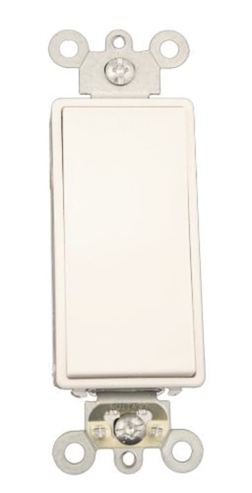 Leviton, 5657-2W, 15 Amp, Single-Pole, White