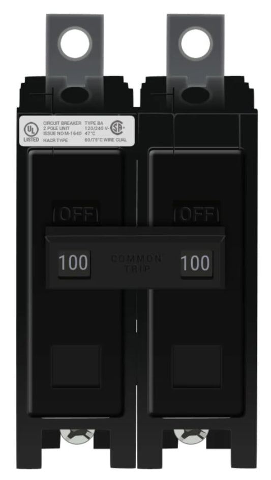 Eaton BAB2100-100 Amp Circuit Breaker Bolt-On - 100 Amp - 2 Pole - 240 Volt