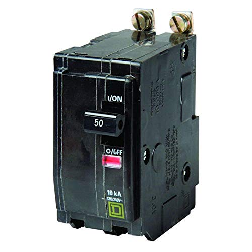 Square D QOB QOB250 50A Double-Pole 120/240V Bolt-On Circuit Breaker