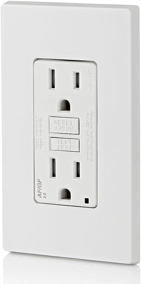 Leviton AGTR1-W Dual-Function AFCI/GFCI 15 Amp
