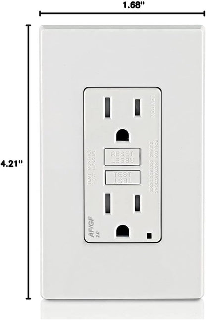 Leviton AGTR1-W Dual-Function AFCI/GFCI 15 Amp