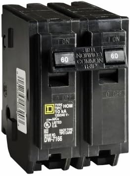 Square D Homeline HOM260 60A Double-Pole 120/240V Circuit Breaker