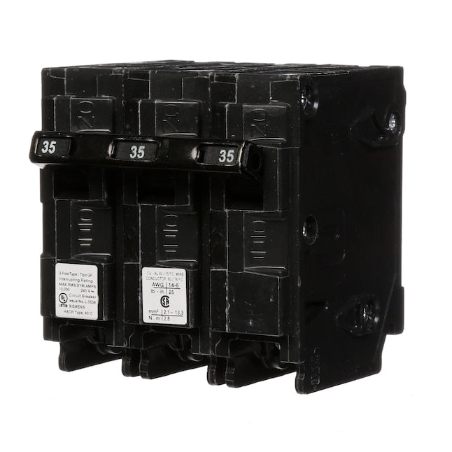 Siemens QP Q335 35A 3-Pole 240V Circuit Breaker
