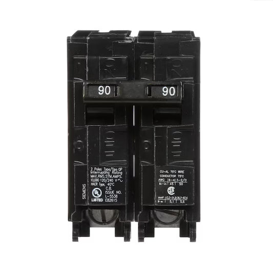 Siemens QP Q290 90A Double-Pole 120/240V Circuit Breaker