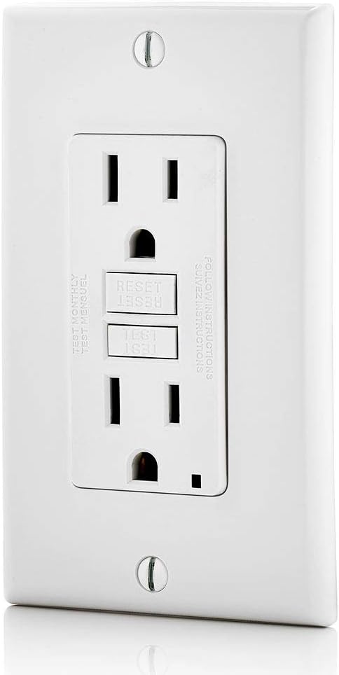 Leviton GFCI Outlet 15 Amp GFNT1-W