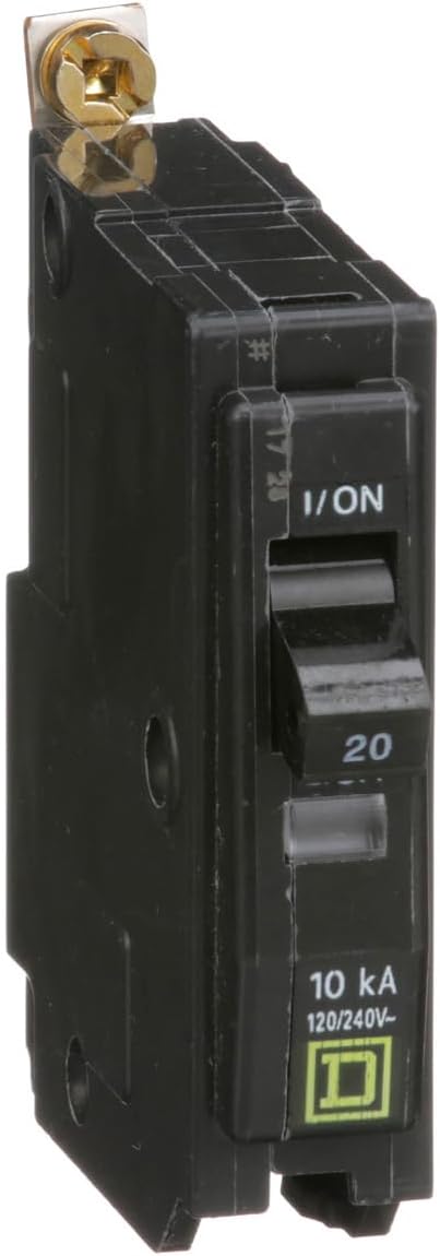 Square D QOB QOB120 20A Single-Pole 120V Bolt-On Circuit Breaker