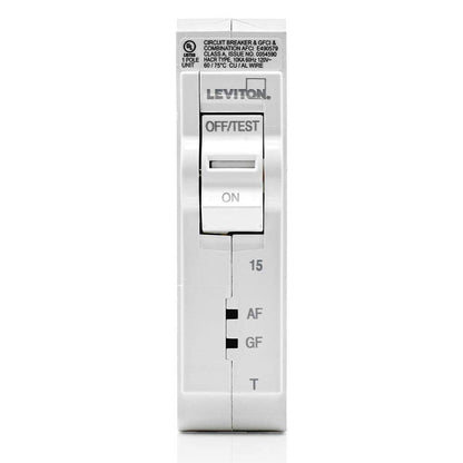Leviton, LB115-DFT, 15A Single-Pole Plug-On AFCI/GFCI