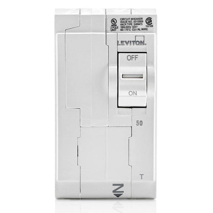 Leviton, LB250-T, 50A Double-Pole Plug-On Circuit Breaker