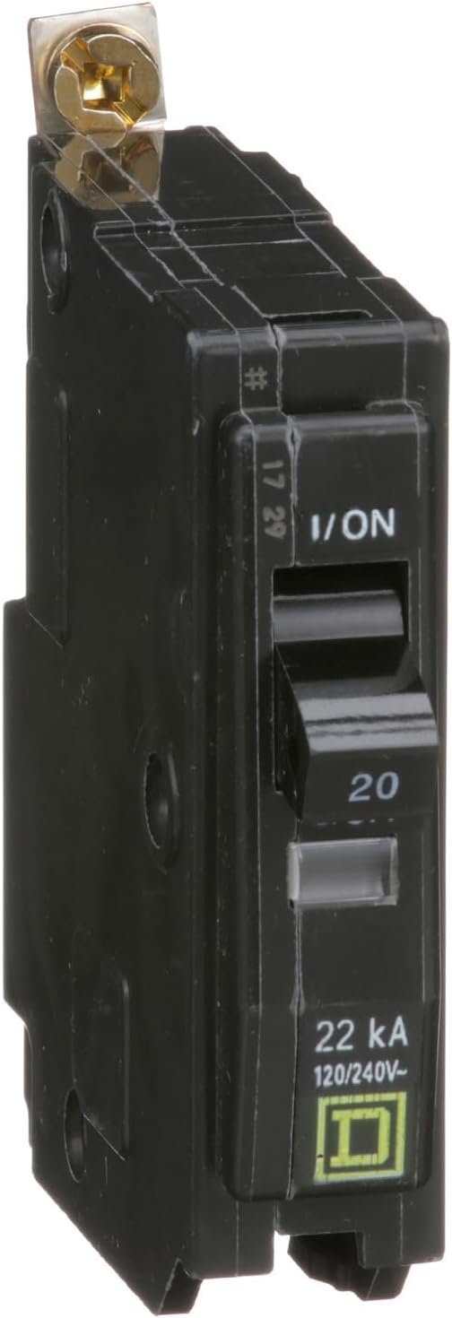 Square D QOB QOB120VH 20A Single-Pole 120V Bolt-On Circuit Breaker