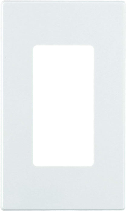 Leviton 80301-SW, 1-Wallplate Screwless Snap-On Mount, White (100 Pack)