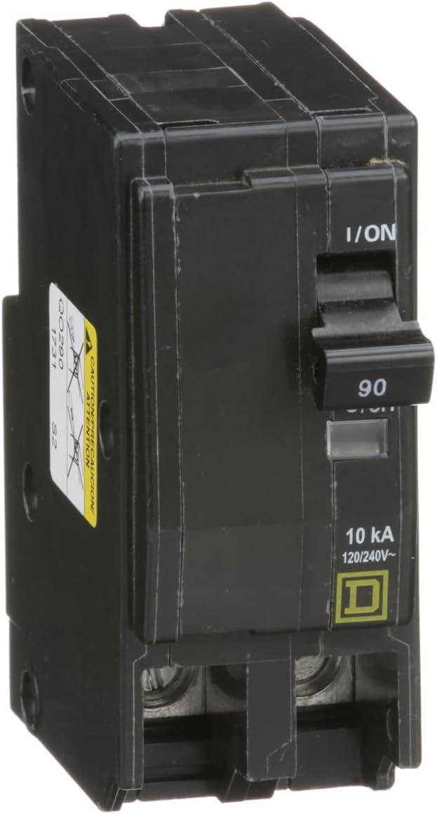 Square D,  QO290CP, QO 90-Amp Two-Pole Circuit Breaker