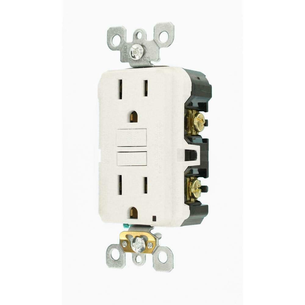 15 Amp 125-Volt Duplex Self-Test Slim GFCI Outlet (4-Pack)
