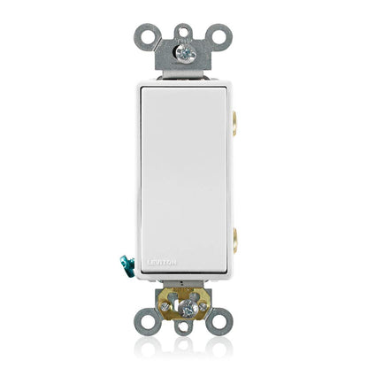 Leviton, 5622-2W, 20 Amp, 120/277 Volt, Double-Pole AC Quiet Switch,
