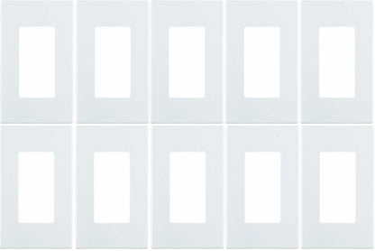 Leviton 80301-SW 1-Gang Decora Plus Wallplate (10 Pack)