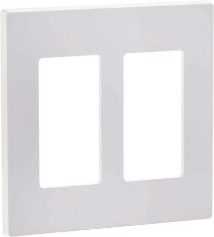 Leviton 80309-SW Double-Gang Decora Wallplate (20-Pack)