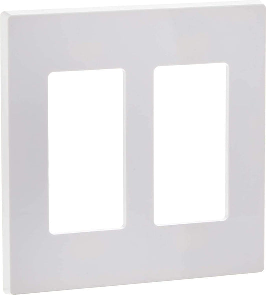 Leviton 80309-SW Double-Gang Decora Wallplate (20-Pack)