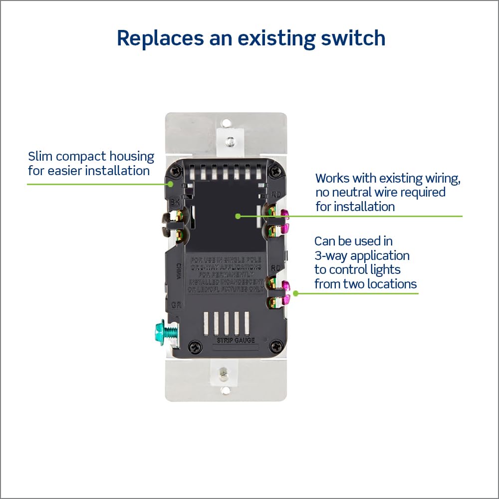 Leviton Decora Slide Dimmer Switch DSL06-1LZ
