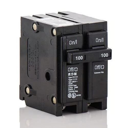 Eaton BR BR2100 100A Double-Pole 120/240V Circuit Breaker