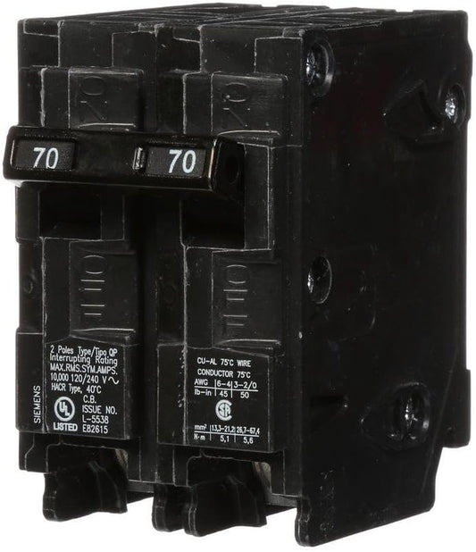 Siemens QP Q270 70A Double-Pole 120/240V Circuit Breaker
