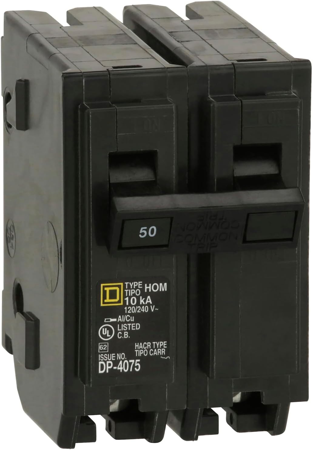 Square D Homeline HOM250 50A Double-Pole 120/240V Circuit Breaker