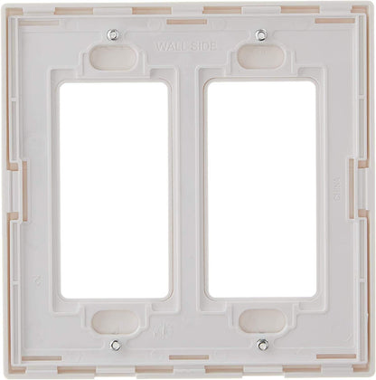 Leviton 80309-SW Double-Gang Decora Wallplate (20-Pack)