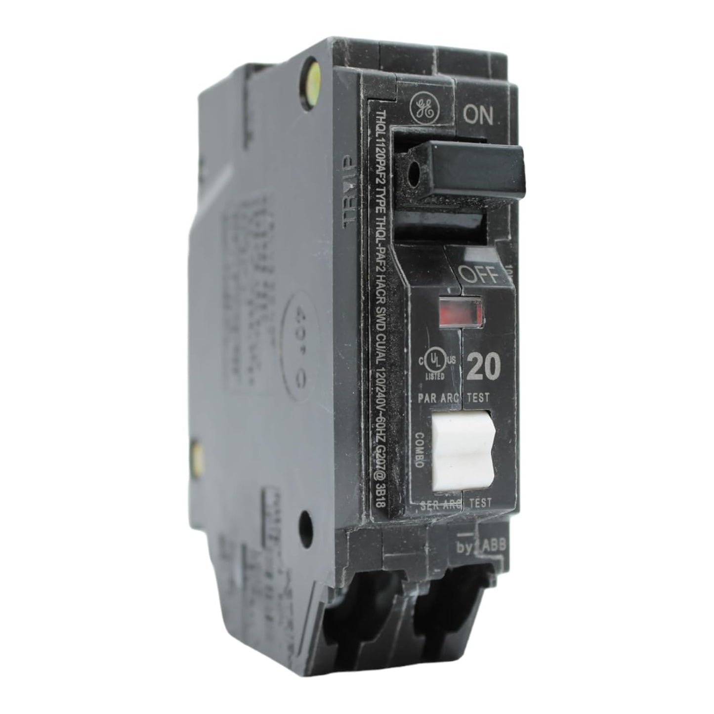 GE THQL1120PAF2 20A Single-Pole 120V Dual-Function AFCI/GFCI Circuit Breaker